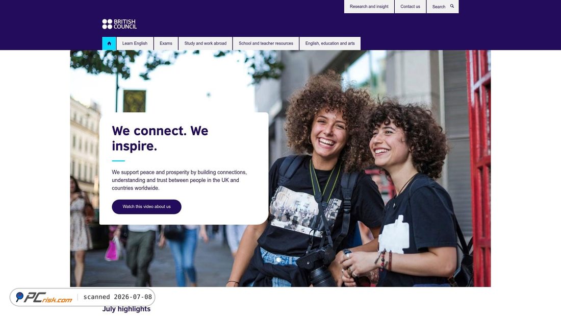 Screenshot of britishcouncil.org