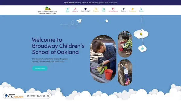 broadwaychildrensschool.org screenshot