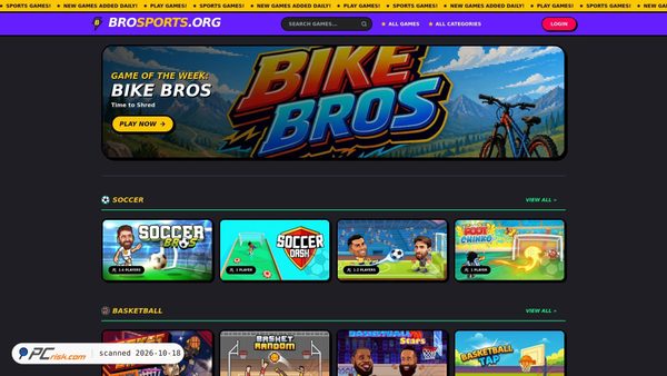 brosports.org screenshot