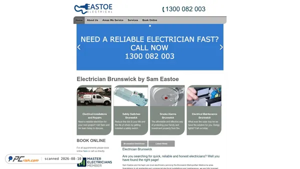 brunswickelectrical.com.au screenshot