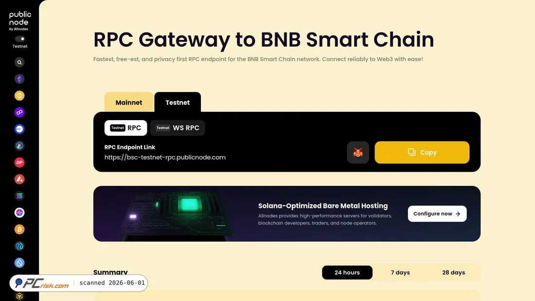 Screenshot of bsc-testnet-rpc.publicnode.com