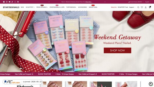 btartboxnails.com screenshot