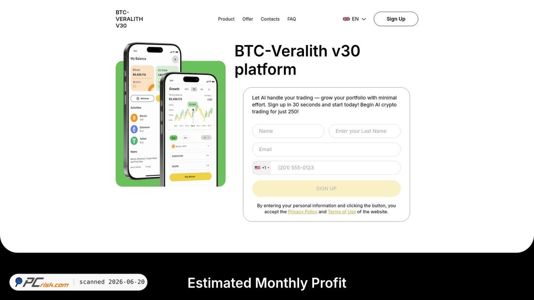 Screenshot of btc-veralith-v30.sbs
