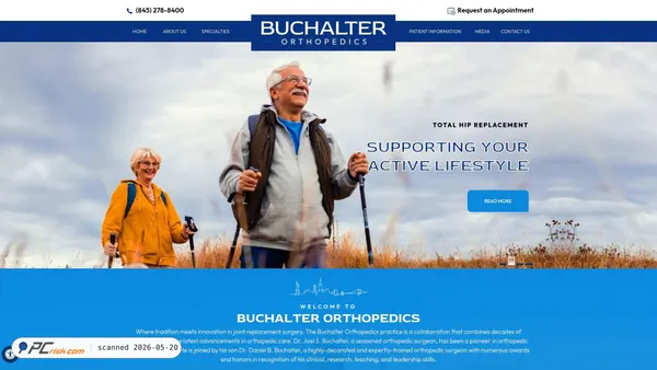 buchalterorthopedics.com screenshot