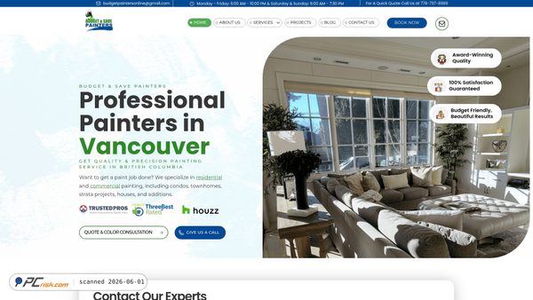 budgetpainters.ca screenshot
