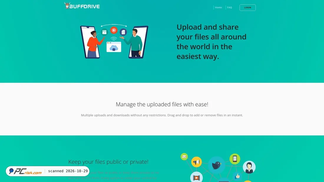 Screenshot of buffdrive.com