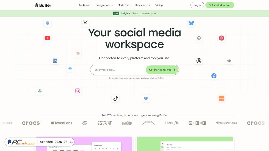 Screenshot von buffer.com