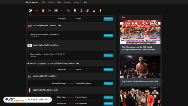 buffstreams.plus screenshot