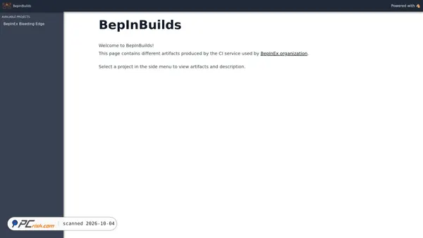 builds.bepinex.dev screenshot