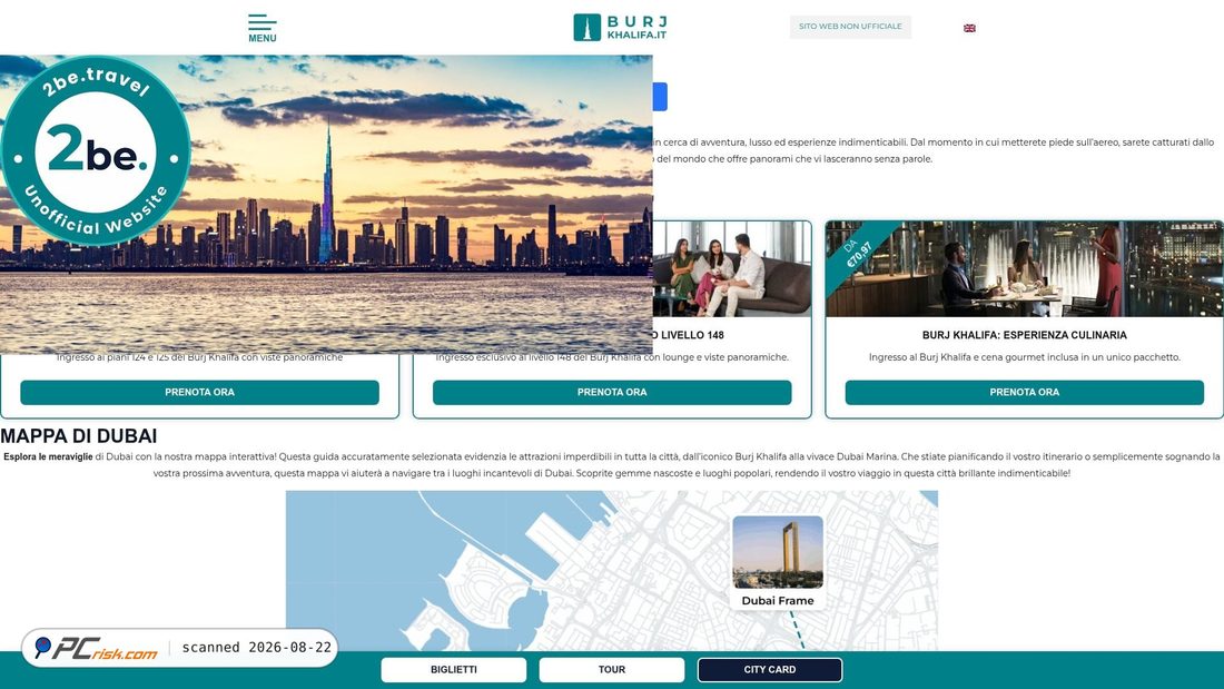 Screenshot von burjkhalifa.it