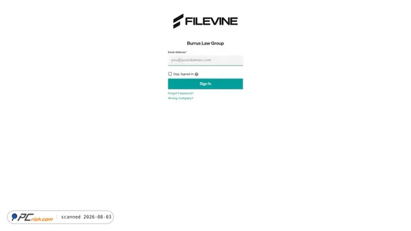 burruslawgroup.filevineapp.com screenshot