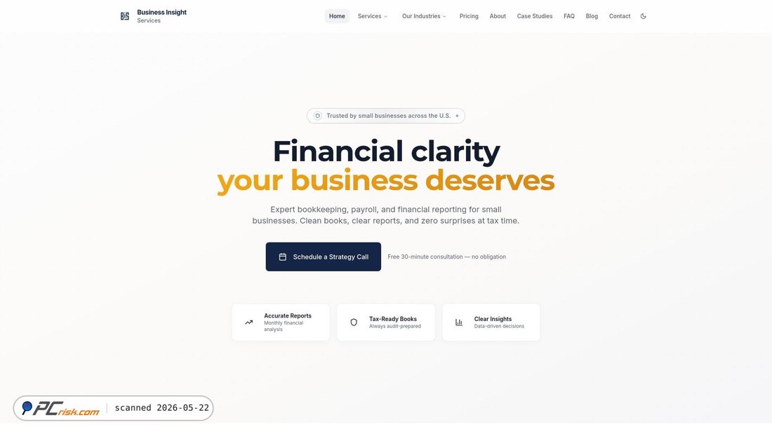 Screenshot von businessinsightservices.com