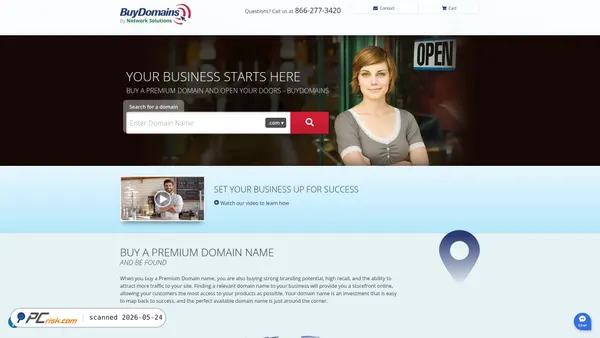 buydomains.com screenshot