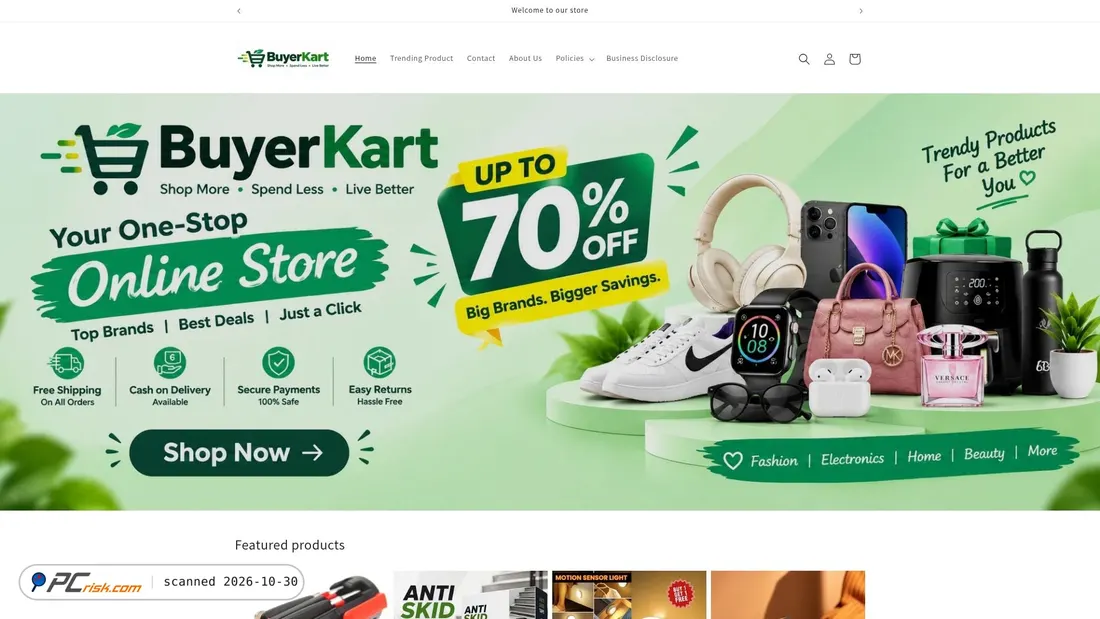 Capture d’écran de buyerkart.co.in