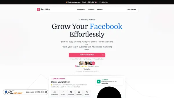 buzzhike.com screenshot