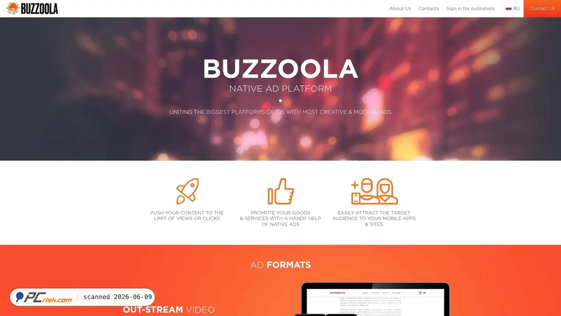 Screenshot di buzzoola.com