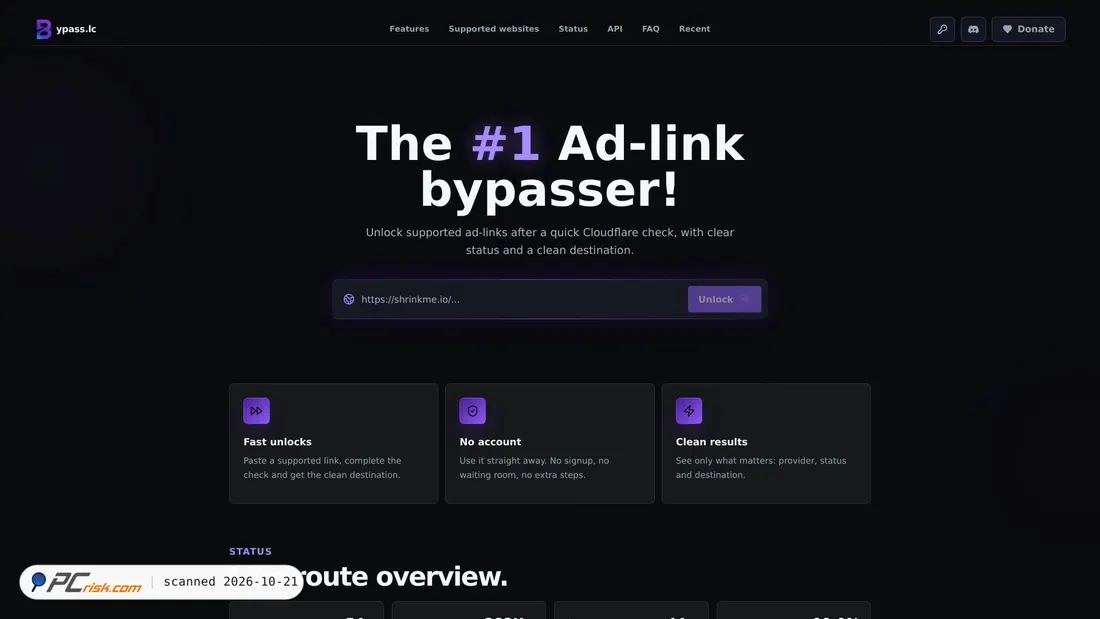 Screenshot of bypass.lc