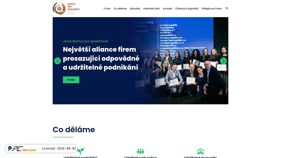 Screenshot of byznysprospolecnost.cz