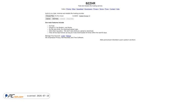 bzzhr.to screenshot