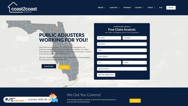 c2cadjuster.com screenshot