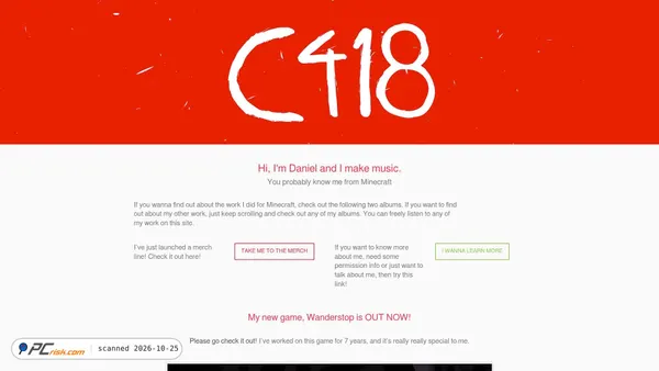 c418.org screenshot