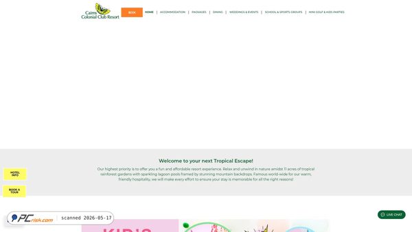 cairnscolonialclub.com.au screenshot