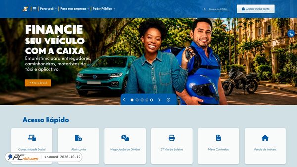 caixa.gov.br screenshot