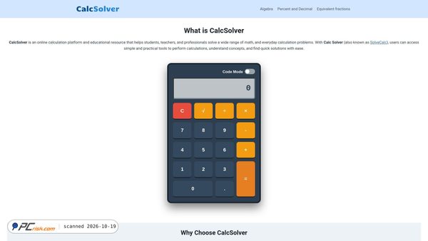 calcsolver.net Screenshot