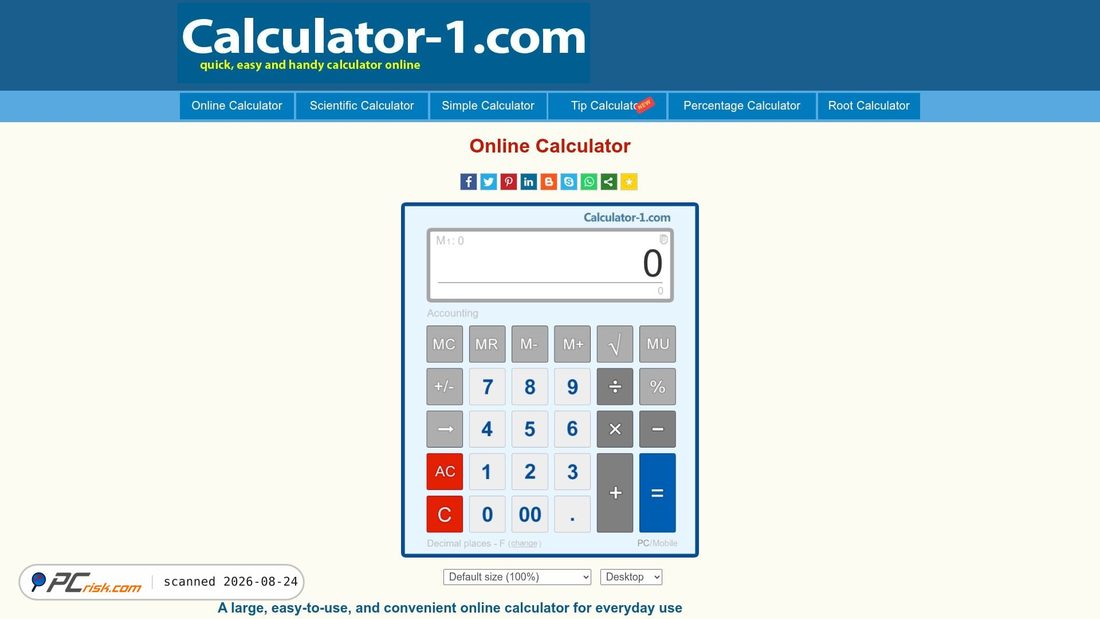 Zrzut ekranu calculator-1.com