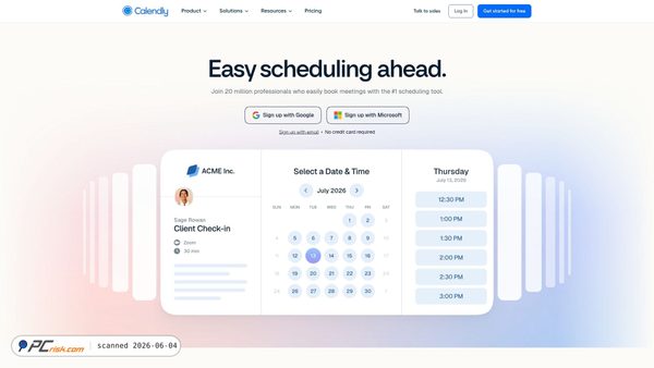 calendly.com screenshot