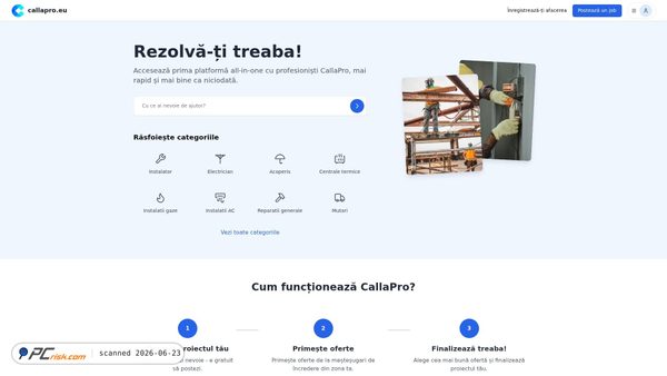 callapro.eu screenshot