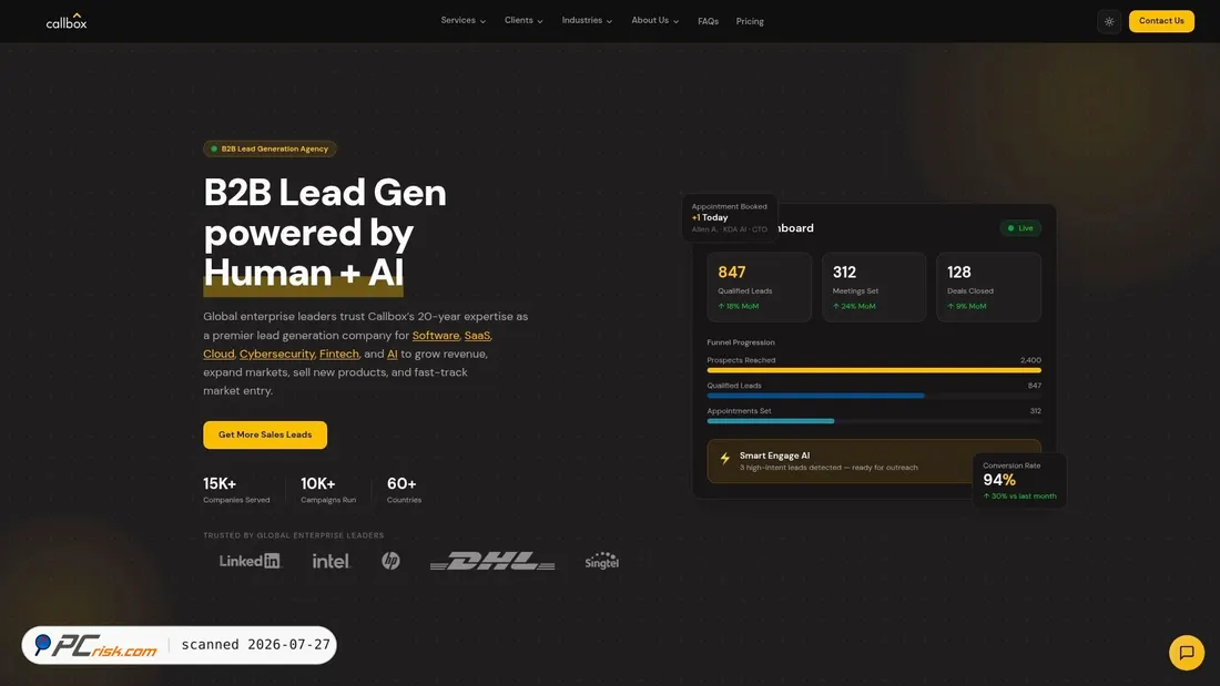Screenshot of callboxinc.com