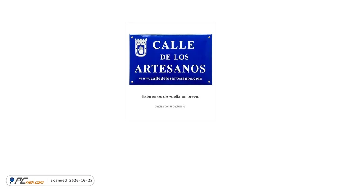 Capture d’écran de calledelosartesanos.com