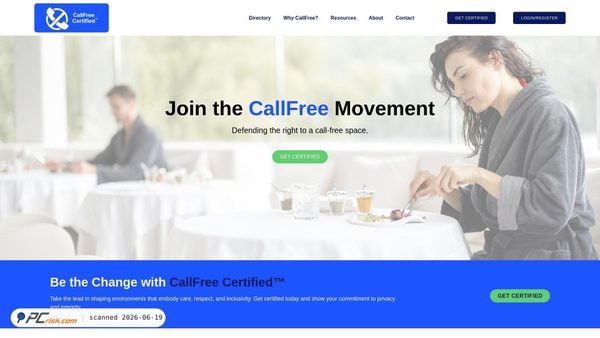 callfreecertified.com screenshot