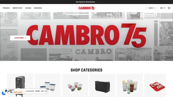 cambro.com screenshot