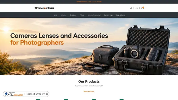 Captura de camerahardcases.com
