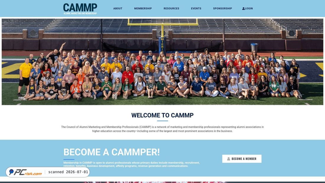 Screenshot of cammp.org