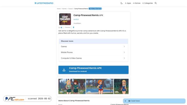 camp-pinewood-remix.latestmodapks.com screenshot