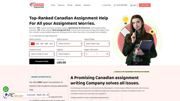 canadaassignmenthelp.ca screenshot
