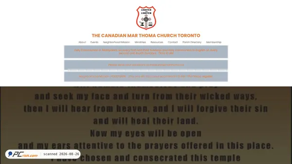 canadianmarthomachurch.com screenshot