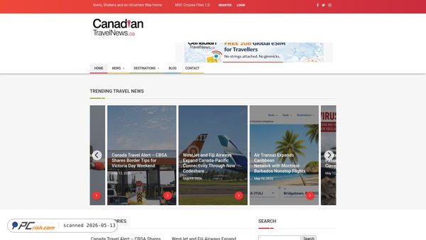 canadiantravelnews.ca screenshot