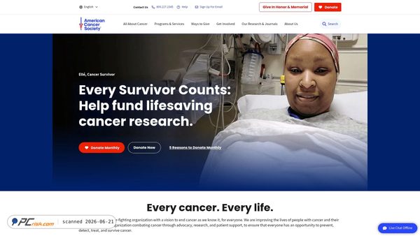cancer.org screenshot