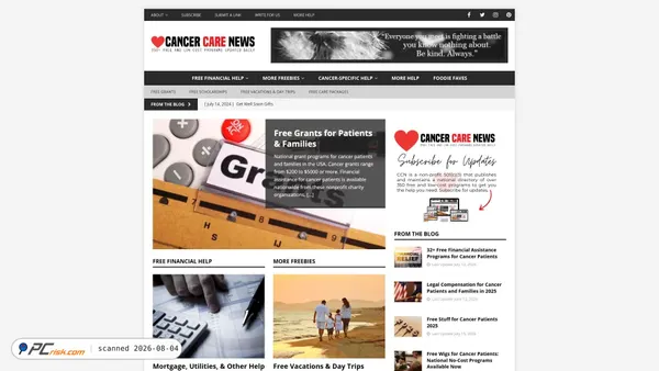 cancercarenews.com screenshot