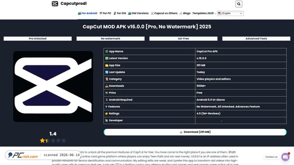 capcutprodl.com screenshot