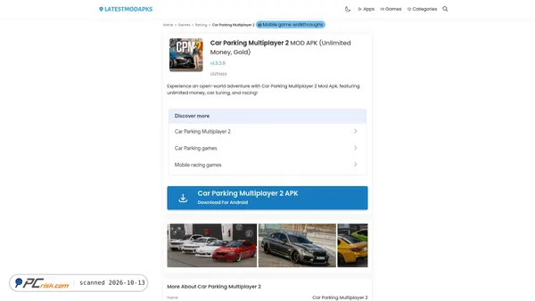 car-parking-multiplayer-2-mod.latestmodapks.com Screenshot