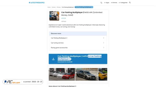 Capture d’écran de car-parking-multiplayer-2-mod.latestmodapks.com