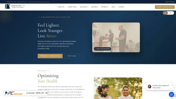 cardiomenderweightloss.com screenshot