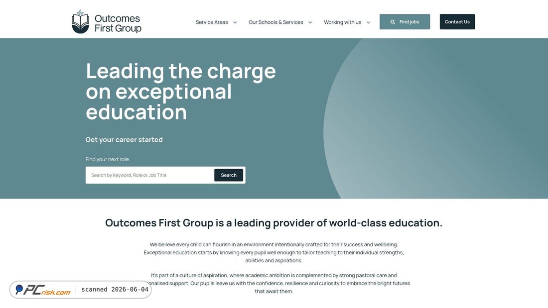 Screenshot of careers.outcomesfirstgroup.co.uk