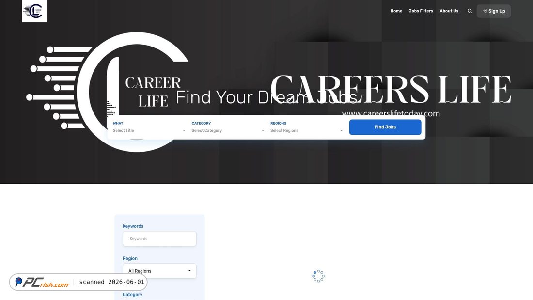 Screenshot von careerslifetoday.com
