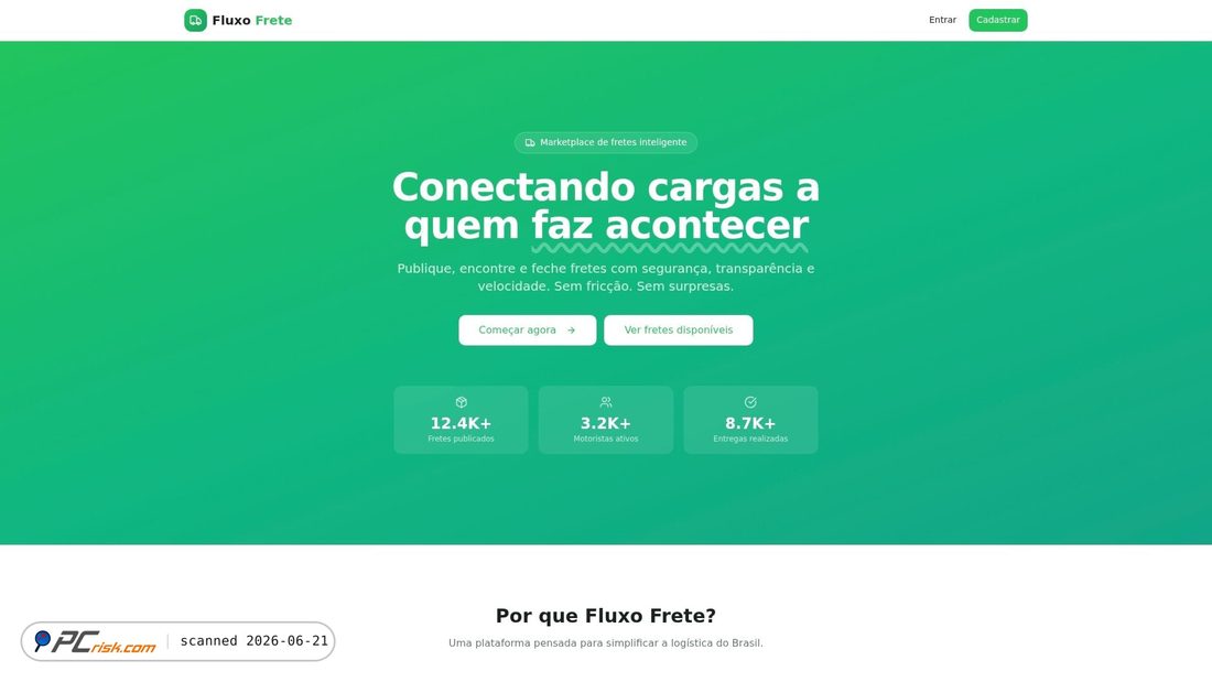 Screenshot of cargofretebrasil.lovable.app